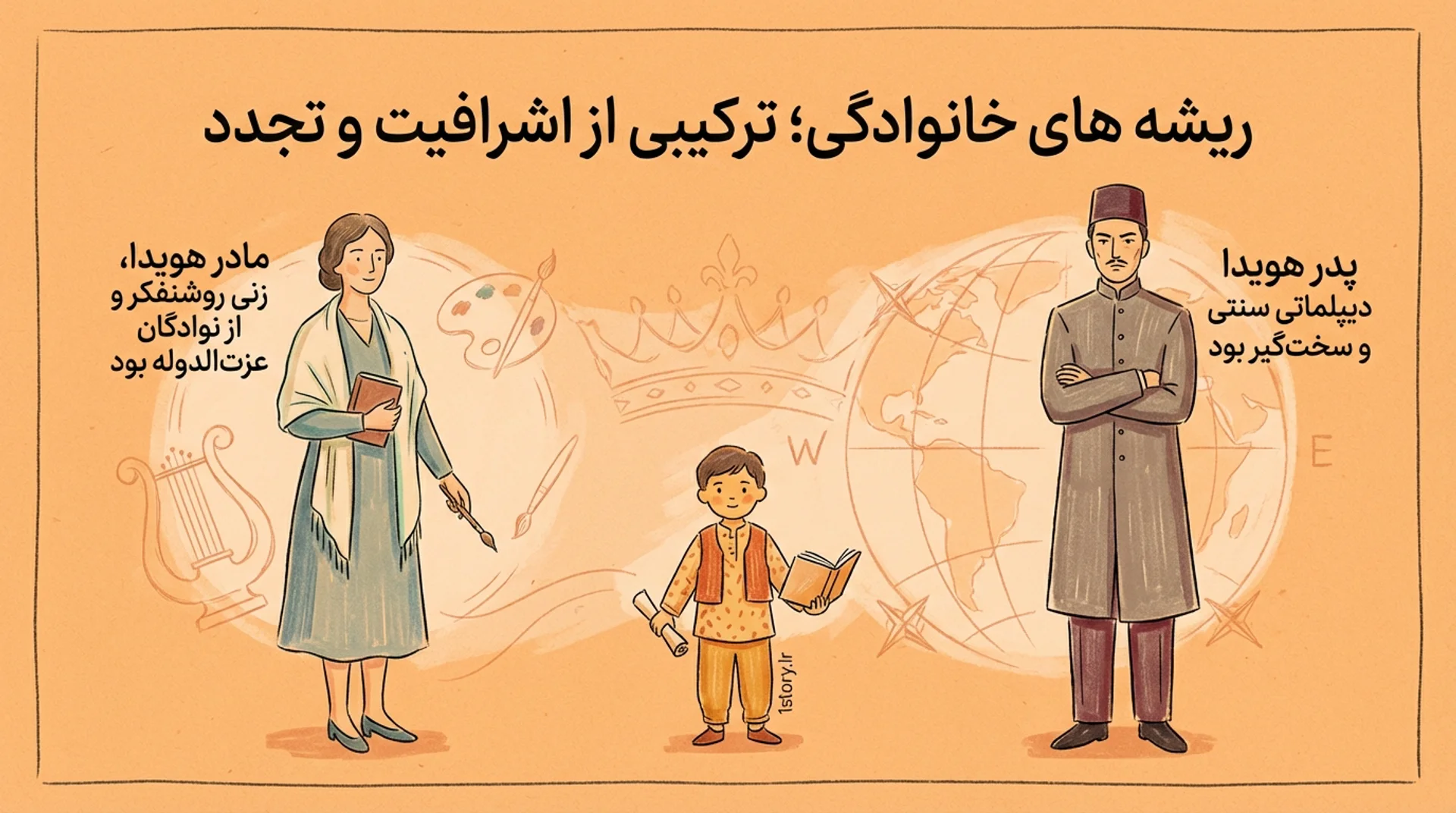 عکس نوادگان عزت‌الدوله