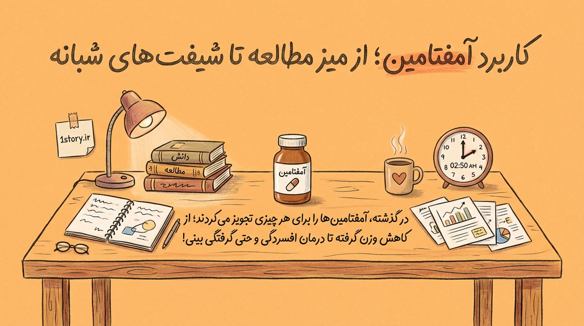 عکس کاربرد آمفتامین؛ از میز مطالعه تا شیفت‌های شبانه