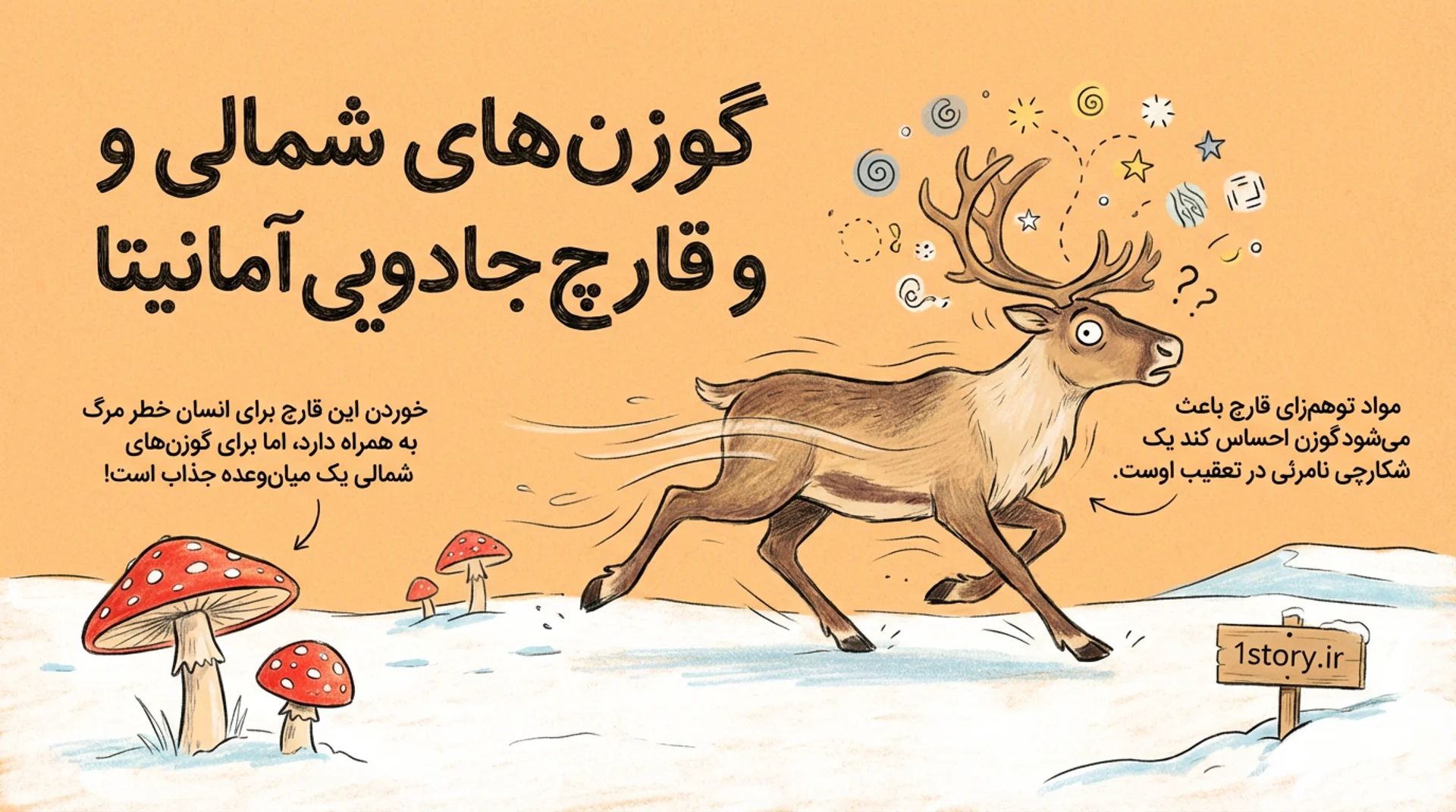 عکس گوزن‌های شمالی