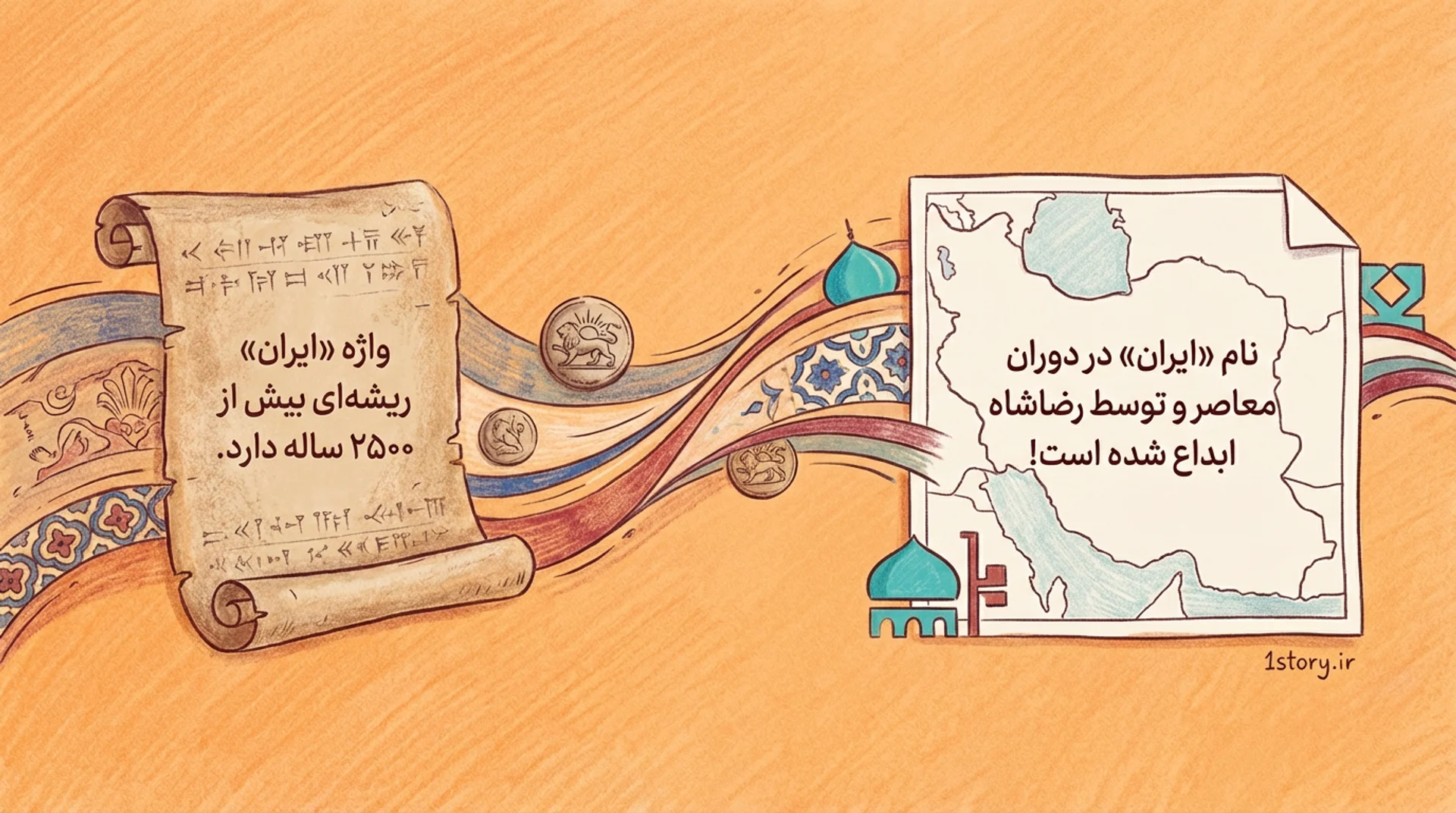 عکس نام "ایران"؛ یک واژه مدرن یا ریشه‌ای باستانی؟