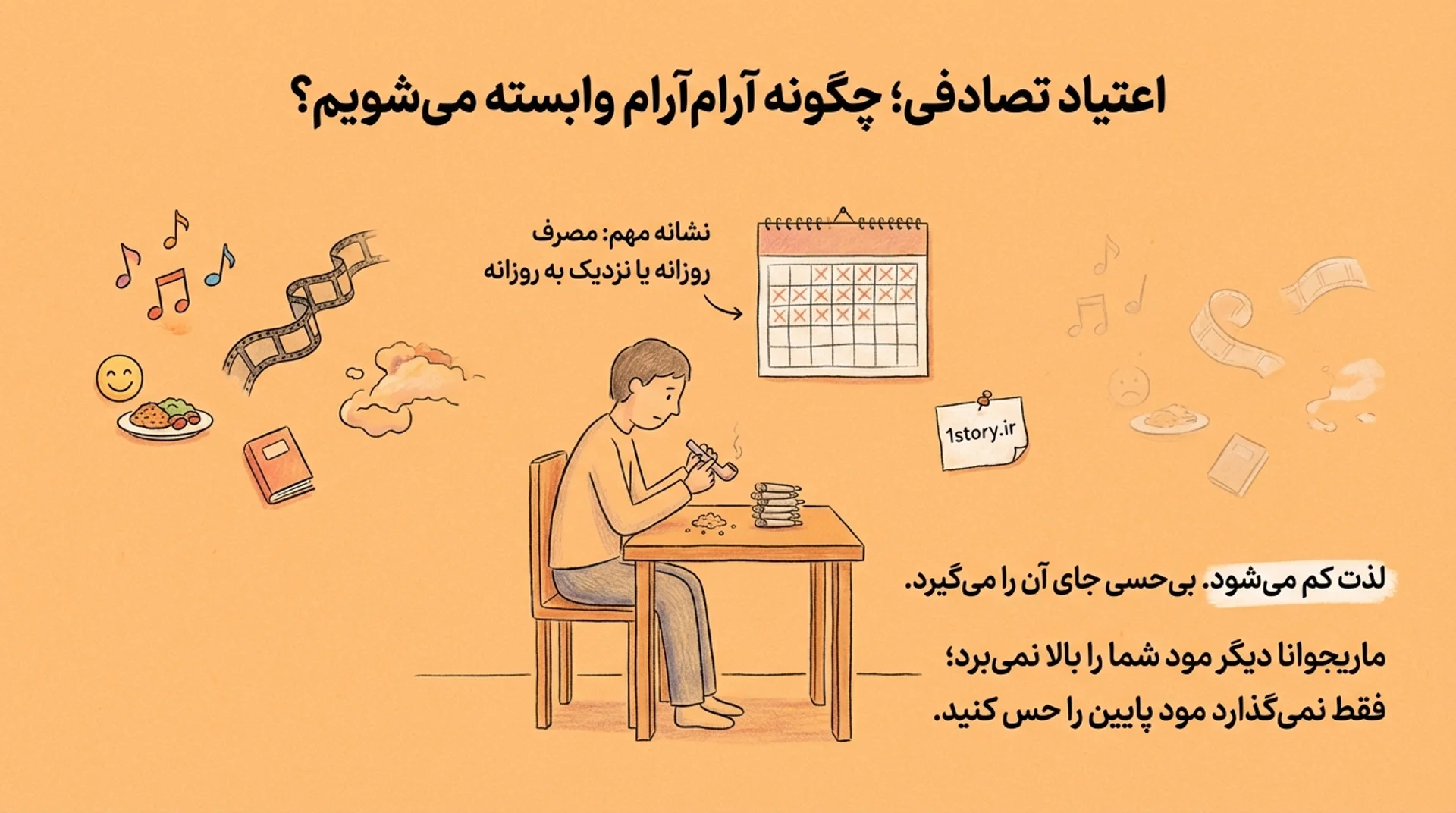 عکس اعتیاد تصادفی علف