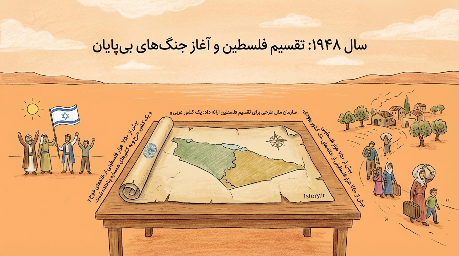 عکس تقسیم فلسطین