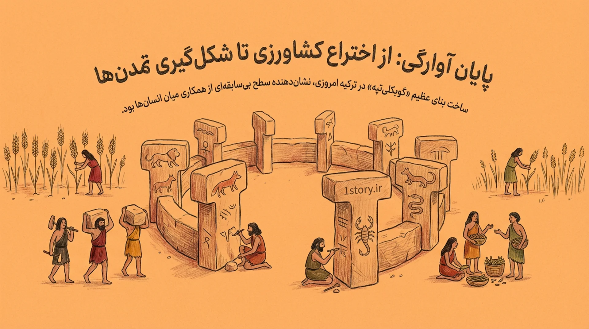 عکس پایان آوارگی: از اختراع کشاورزی تا شکل‌گیری تمدن‌ها