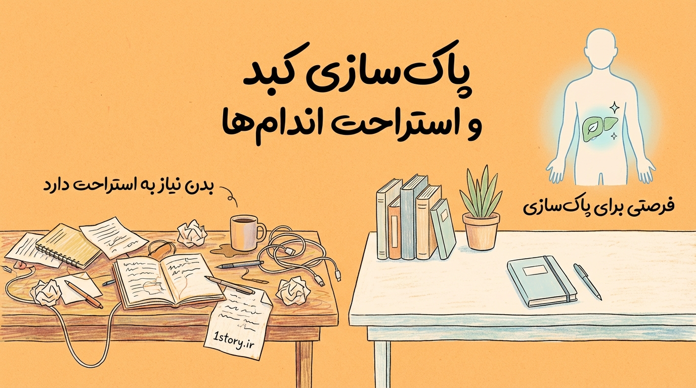 عکس پاک‌سازی کبد و استراحت اندام‌ها