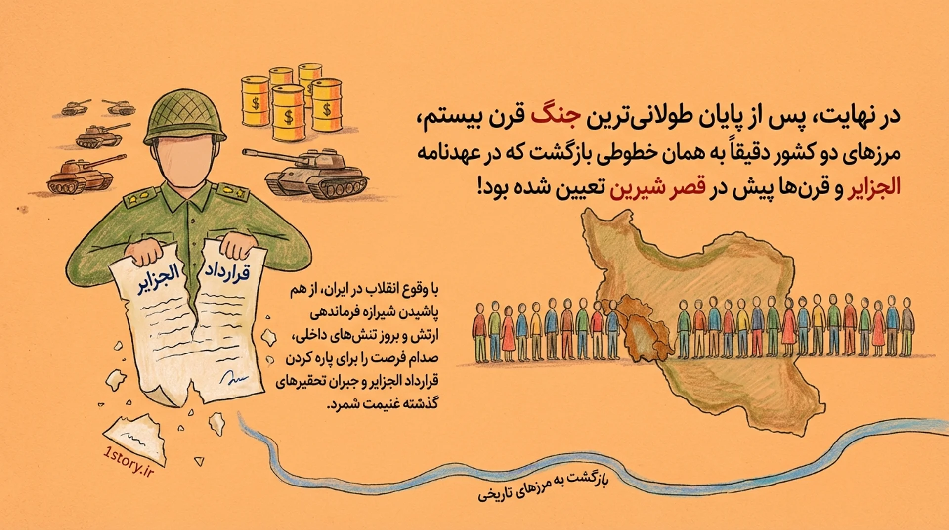 عکس چرا صدام به ایران حمله کرد؟