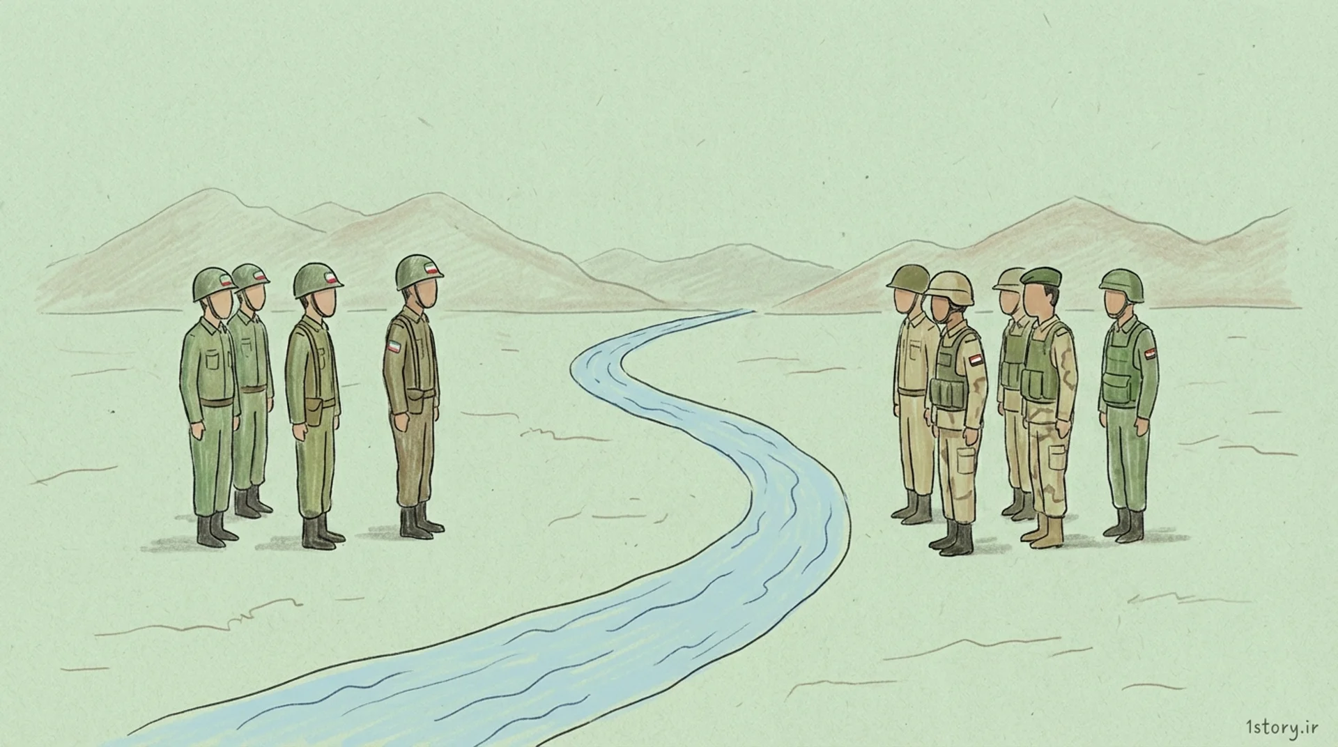 عکس ریشه اختلافات مرزی ایران و عراق؛ جنگ از کجا شروع شد؟