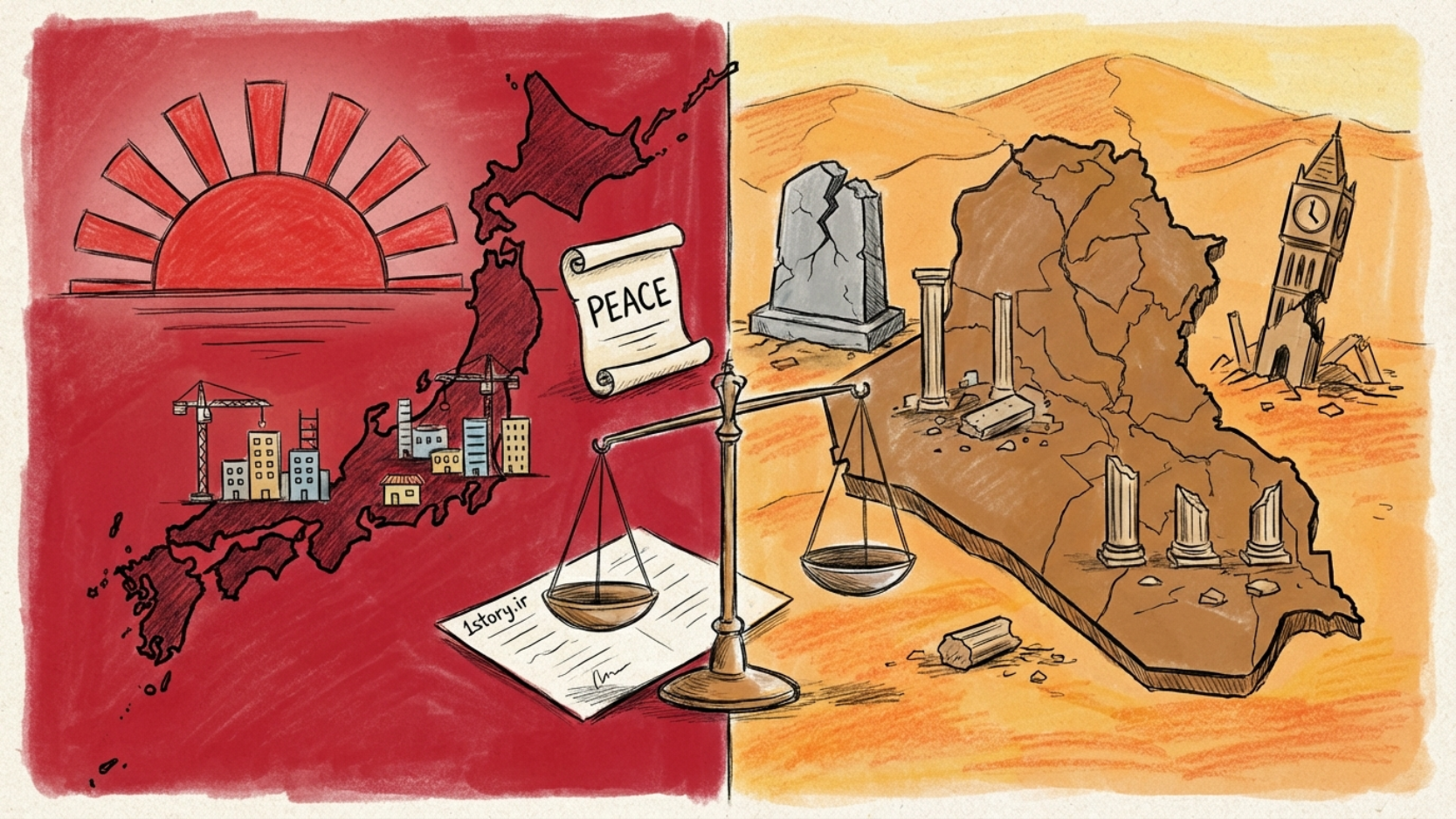 عکس اشغال ژاپن و عراق؛ چرا سرنوشت این دو متفاوت شد؟