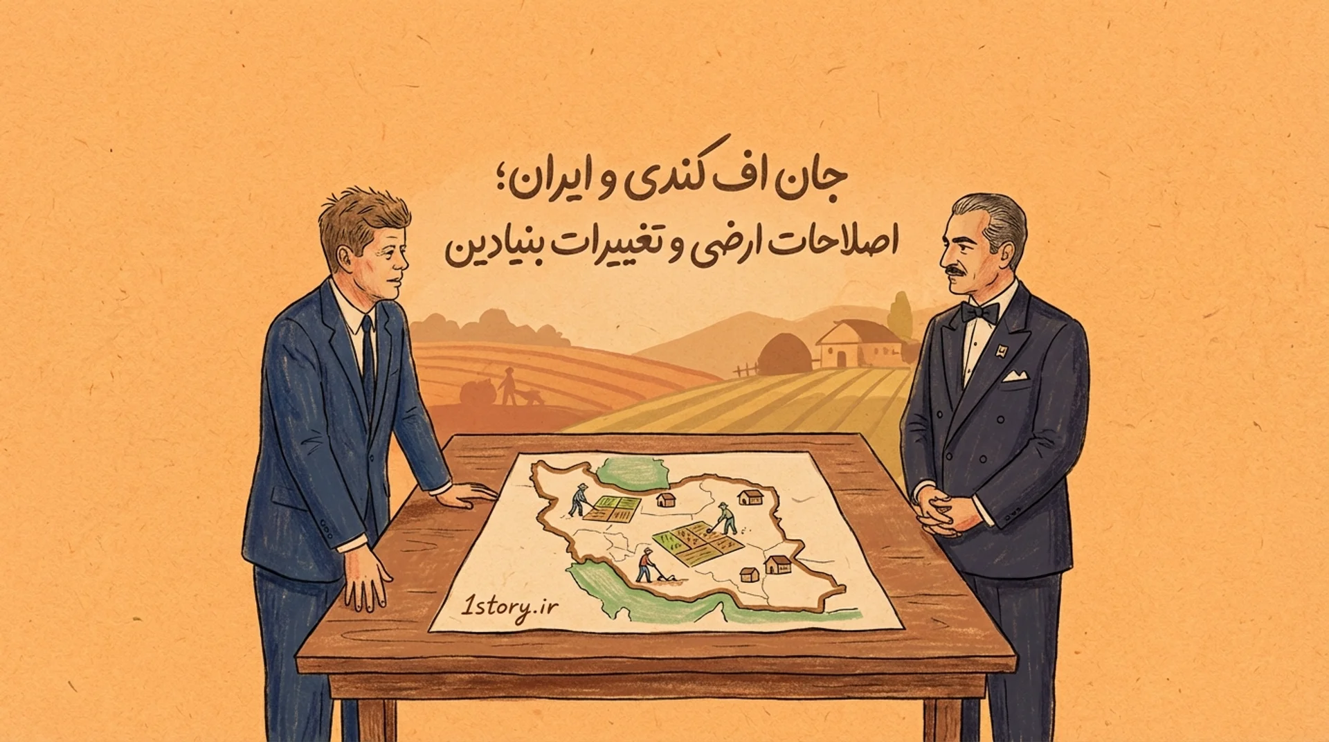 عکس جان اف کندی و ایران