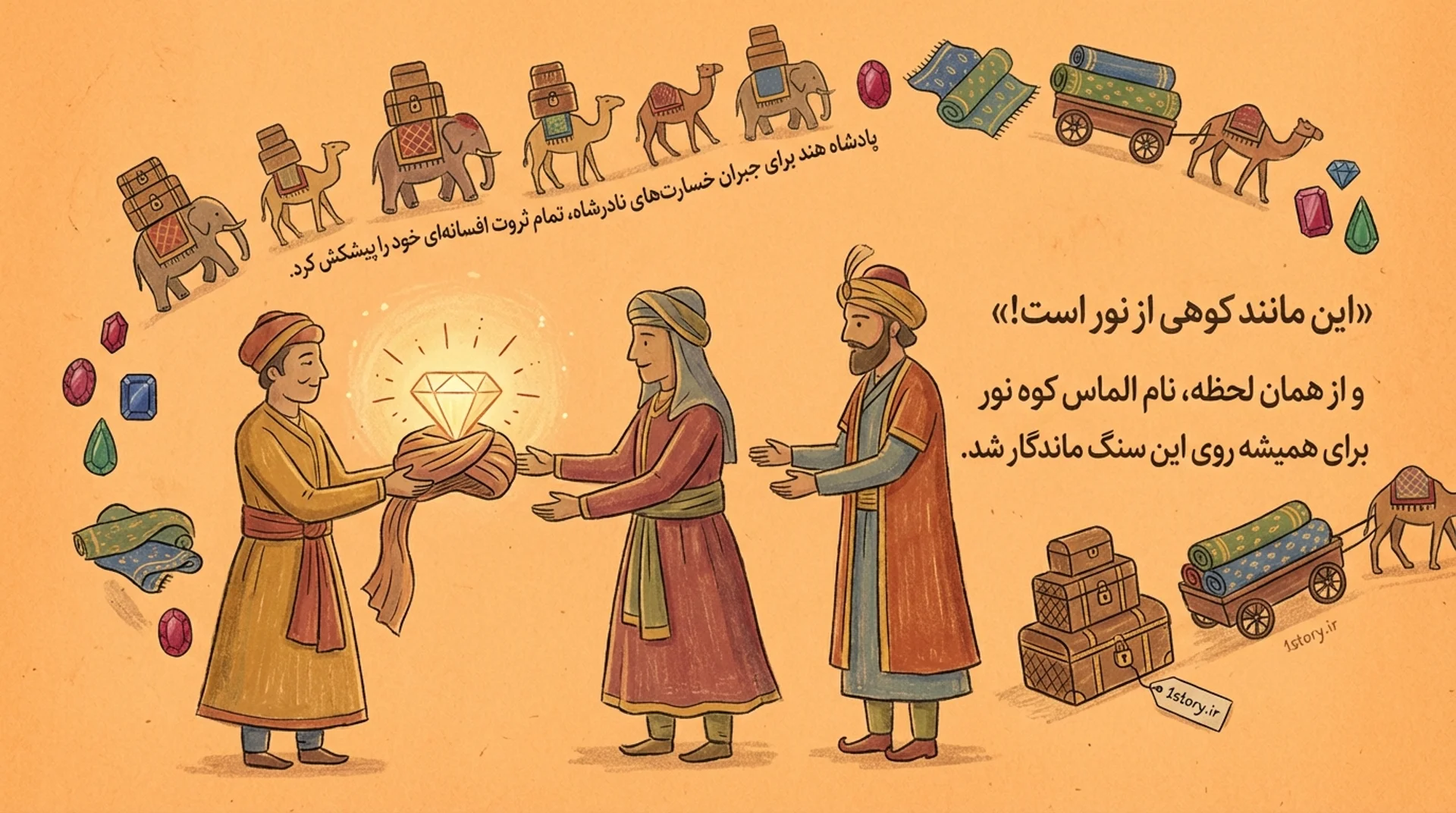 عکس نام‌گذاری الماس کوه نور