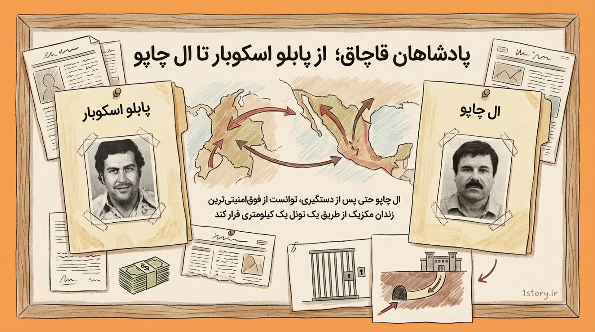 عکس پابلو اسکوبار تا ال چاپو