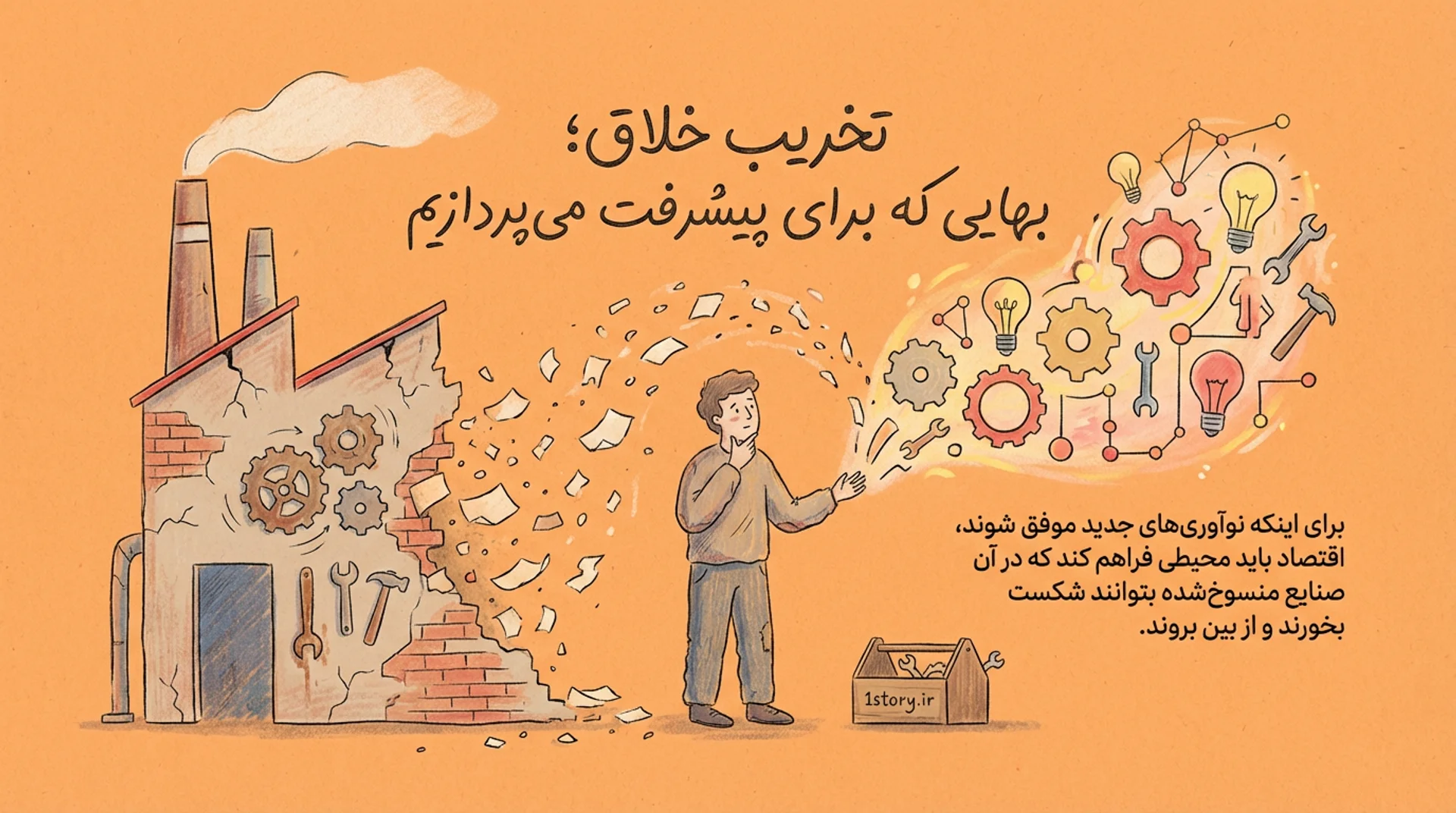 عکس تخریب خلاق؛ بهایی که برای پیشرفت می‌پردازیم