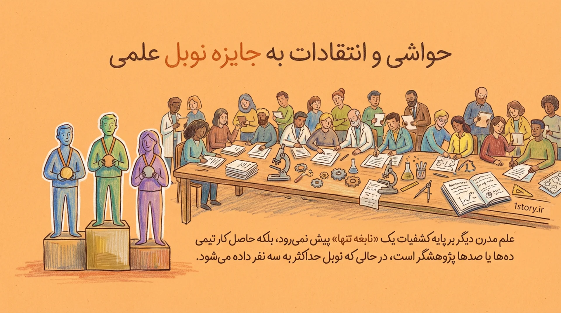 عکس حواشی و انتقادات به جایزه نوبل علمی