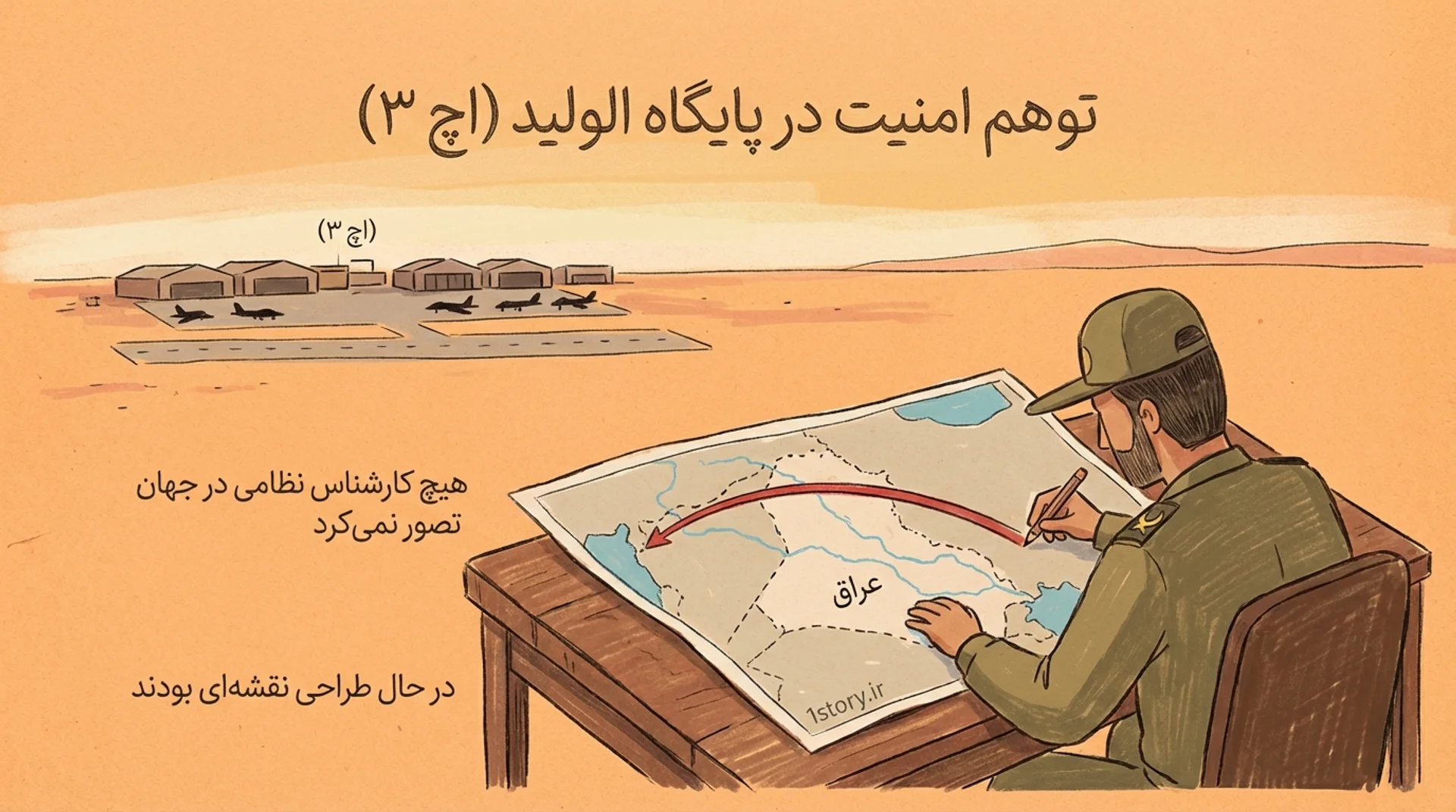 عکس توهم امنیت در پایگاه الولید (اچ ۳)