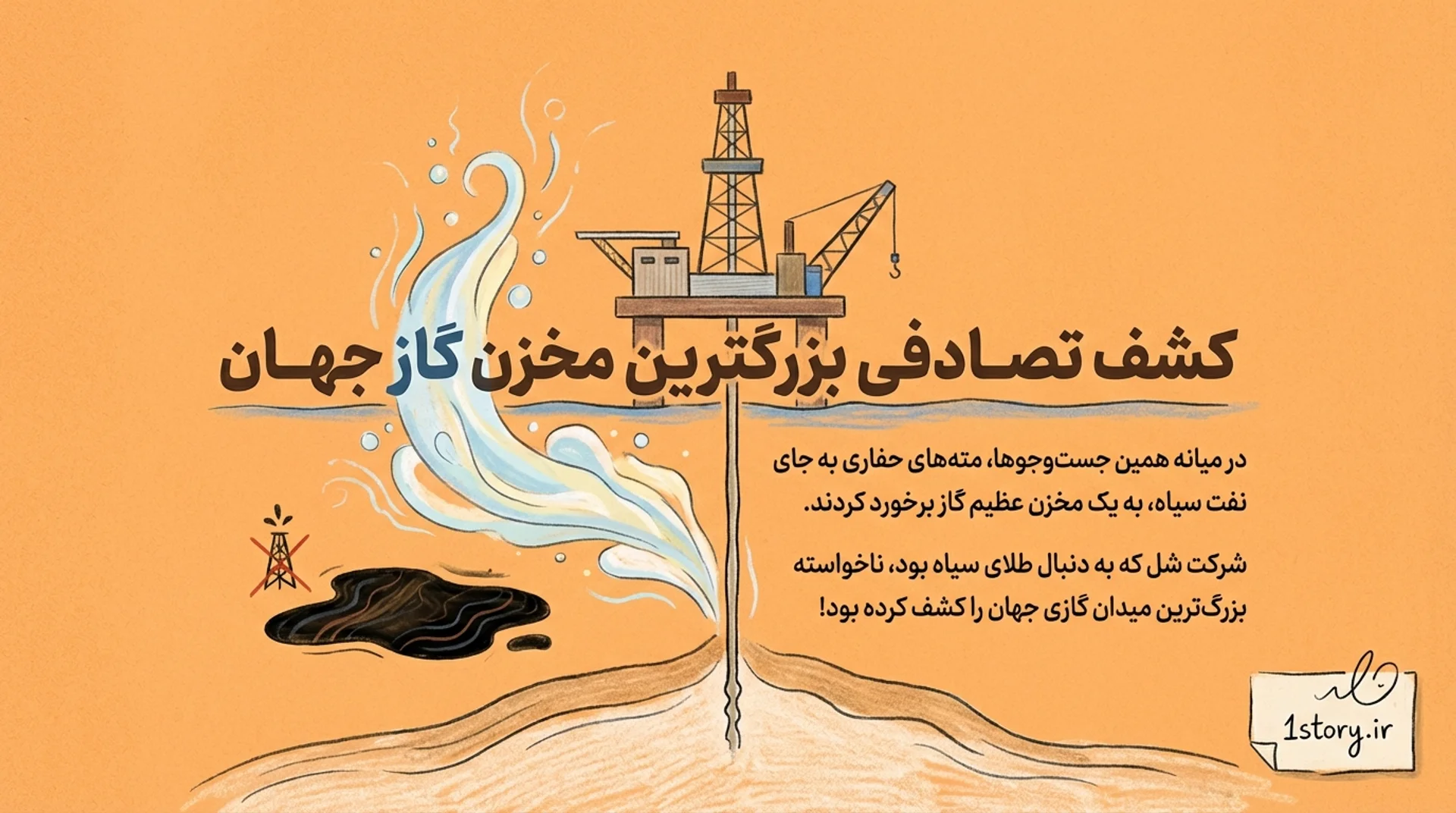 عکس بزرگترین مخزن گاز جهان