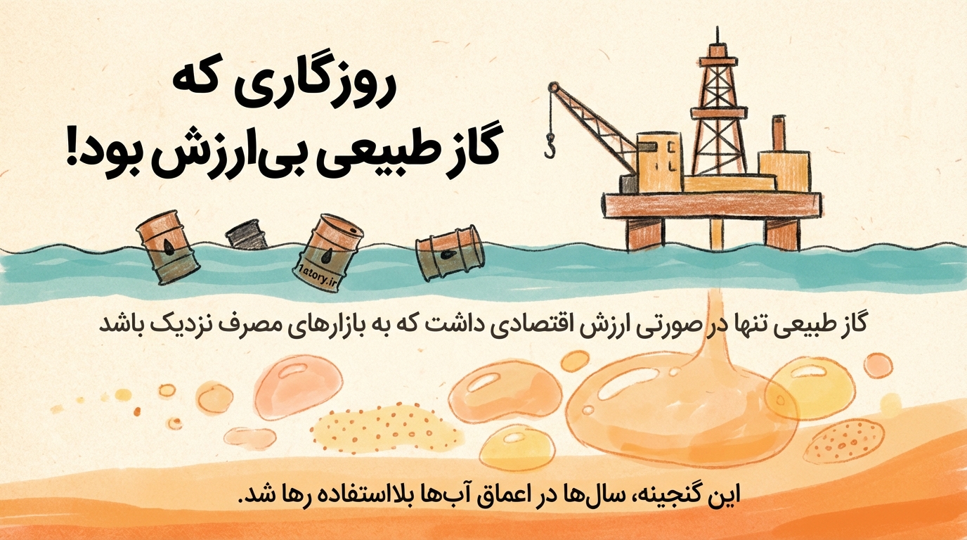 عکس گاز طبیعی بی‌ارزش بود