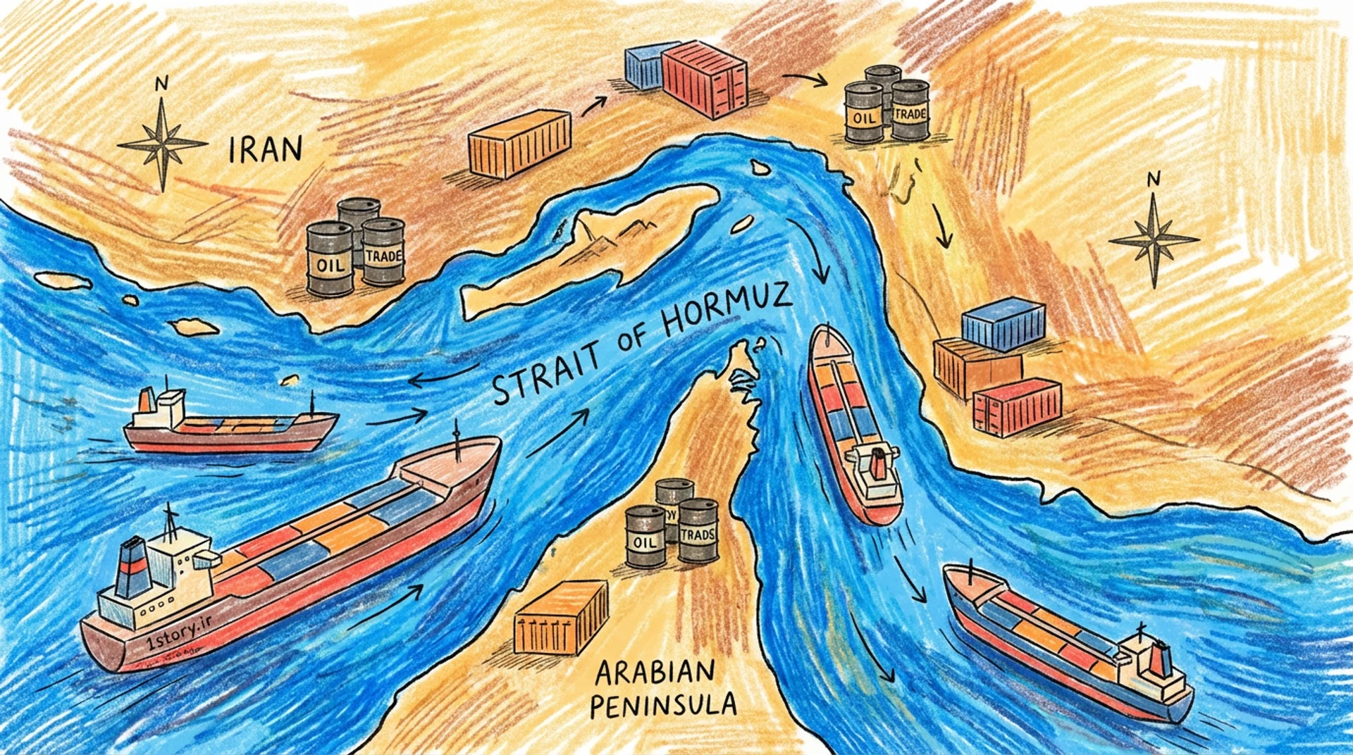 عکس تنگه هرمز