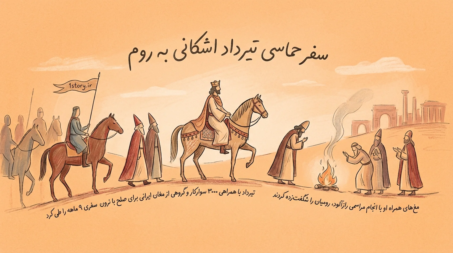 عکس تیرداد اشکانی به روم