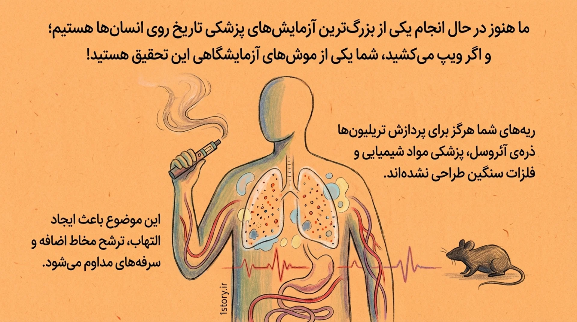 عکس مضرات ویپ