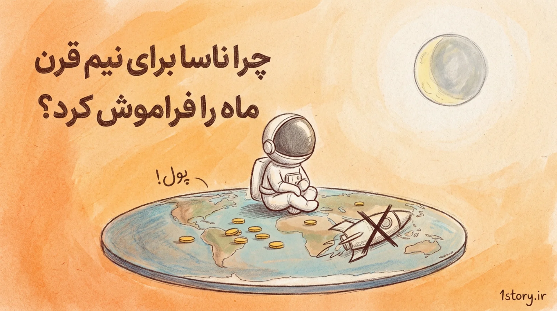 عکس چرا ناسا برای نیم قرن ماه را فراموش کرد؟